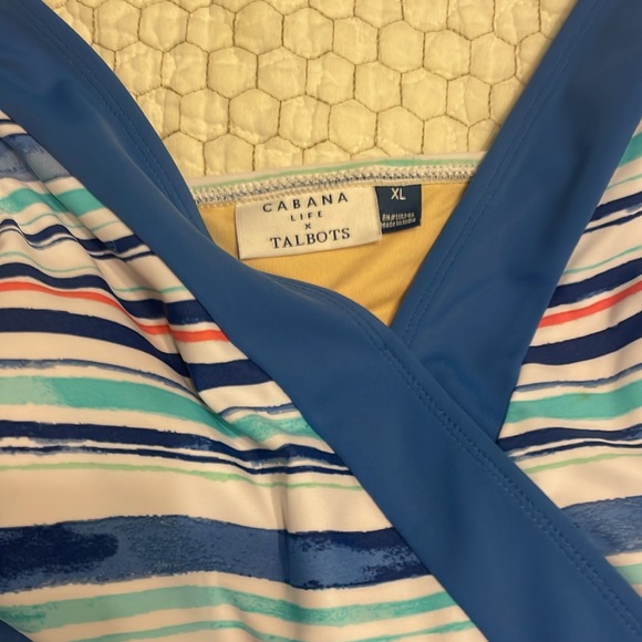 TALBOTS 2 piece Swim Set. One piece bathing suit and matching sun dress - Picture 3 of 9